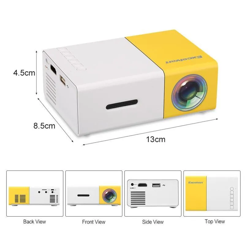 1080P Mini Portable Projector - Fits in the Palm of Your Hand