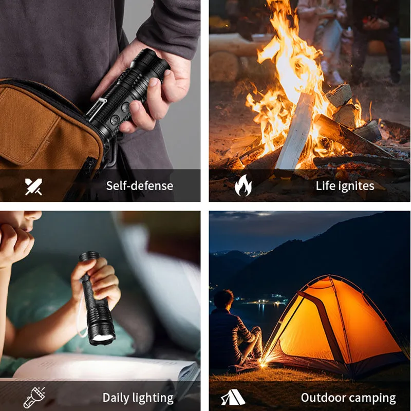 4 in 1 led-zaklamp voor buiten