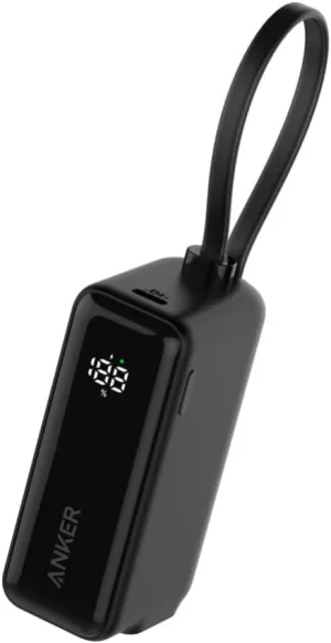 Anker 3-in-1 Power Bank (30W, Fusion, Built-In USB-C Cable)