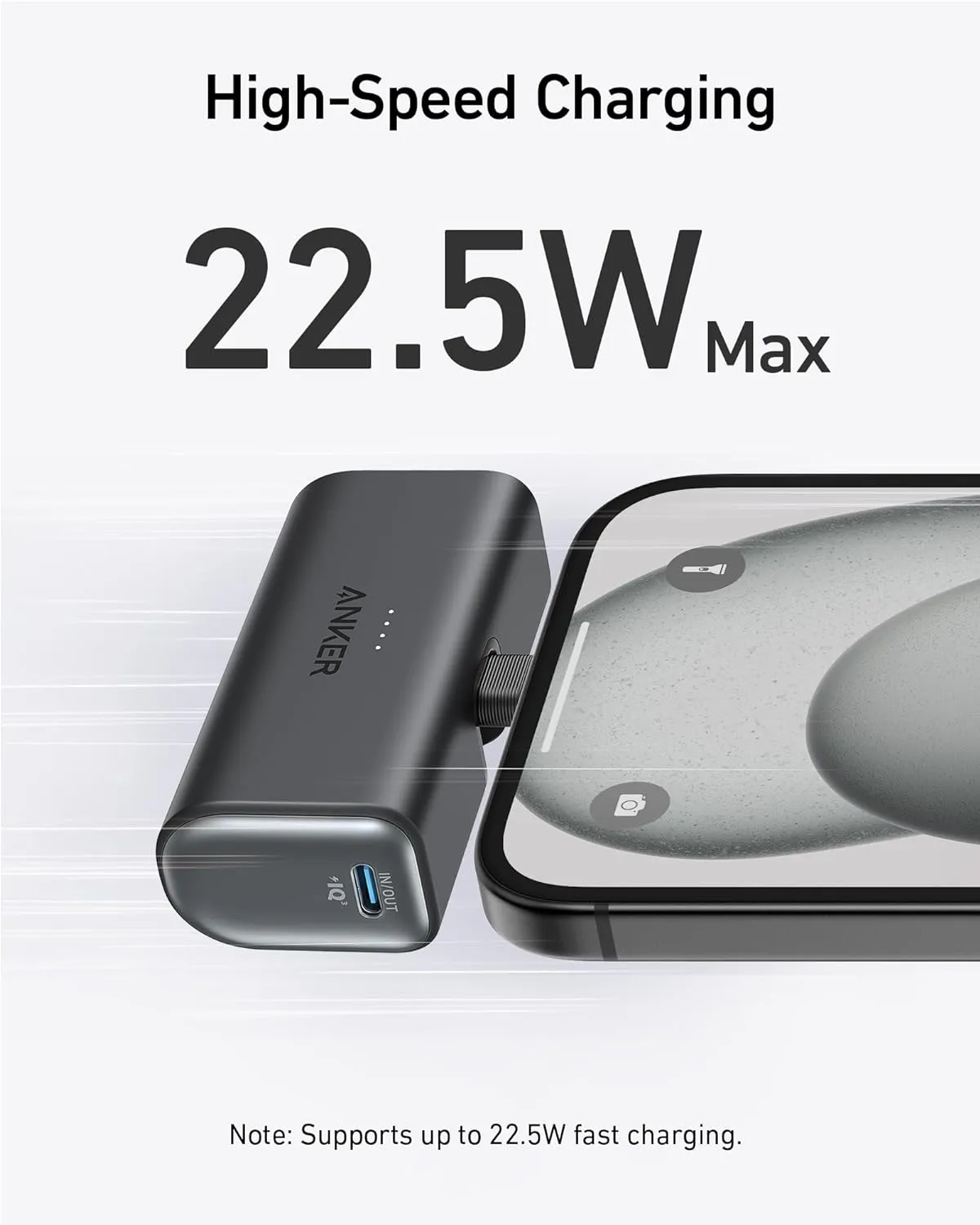 Anker Nano Power Bank (22.5W, Built-In USB-C Connector)
