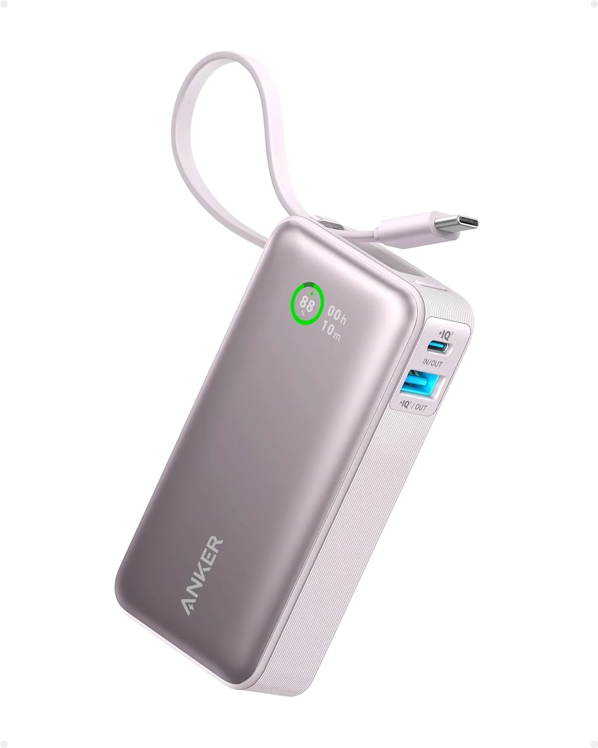 Anker Nano Power Bank (30W, Built-In USB-C Cable)