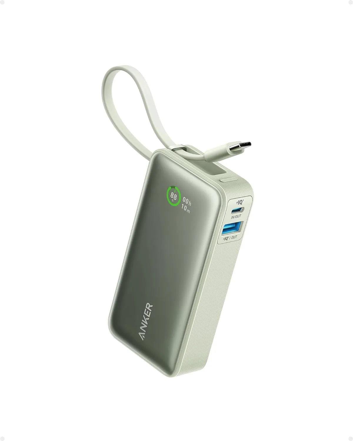 Anker Nano Power Bank (30W, Built-In USB-C Cable)