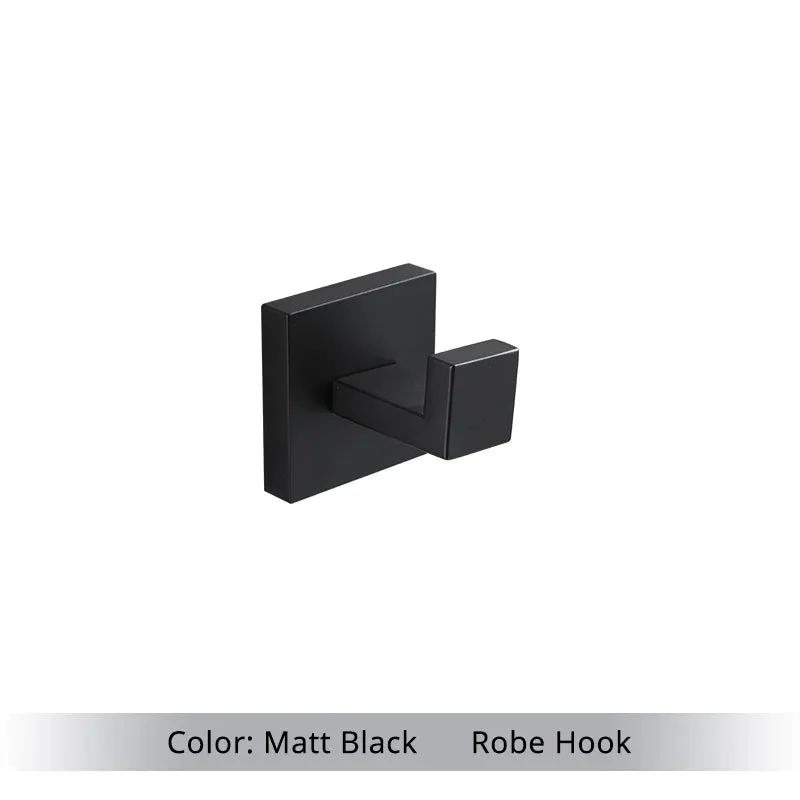 Bathroom Hardware Set Accessories Matt Black