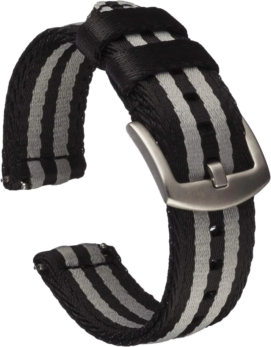 Benchmark Nylon Watch Band - Premium Waterproof Seatbelt Nylon Watch Straps for Men and Women - Integrated Quick Release Spring Bars - Choice of Color & Width - 18mm, 20mm or 22mm
