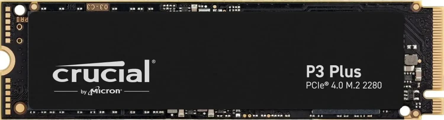 Crucial P3 Plus PCIe Gen4x4 3D NAND NVMe M.2 SSD - High Performance Storage