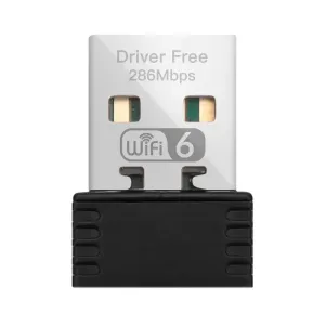 Fenvi Wifi 6 Adapter Ax286 Mini Usb Dongle for Pc Laptop 2.4ghz 802.11ax Signal Reception Windows 10 11 Compatible Driver Free