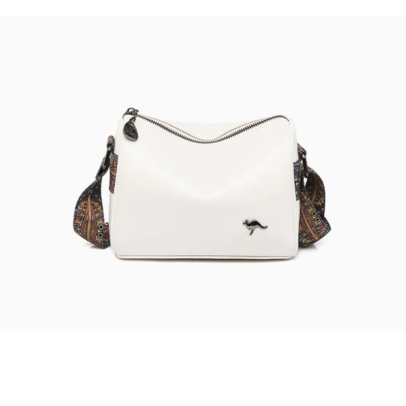 Pousbo Retro Fashion Lederen Crossbody Schoudertas