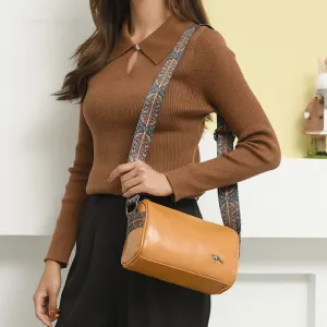 Pousbo Retro Fashion Lederen Crossbody Schoudertas