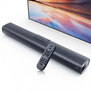 VEAT00L 2.1ch Sound Bars for TV, Soundbar with Subwoofer, Wired & Wireless Bluetooth 5.0 3D Surround Speakers, Optical/HDMI/AUX/RCA/USB Connection, Wall Mountable