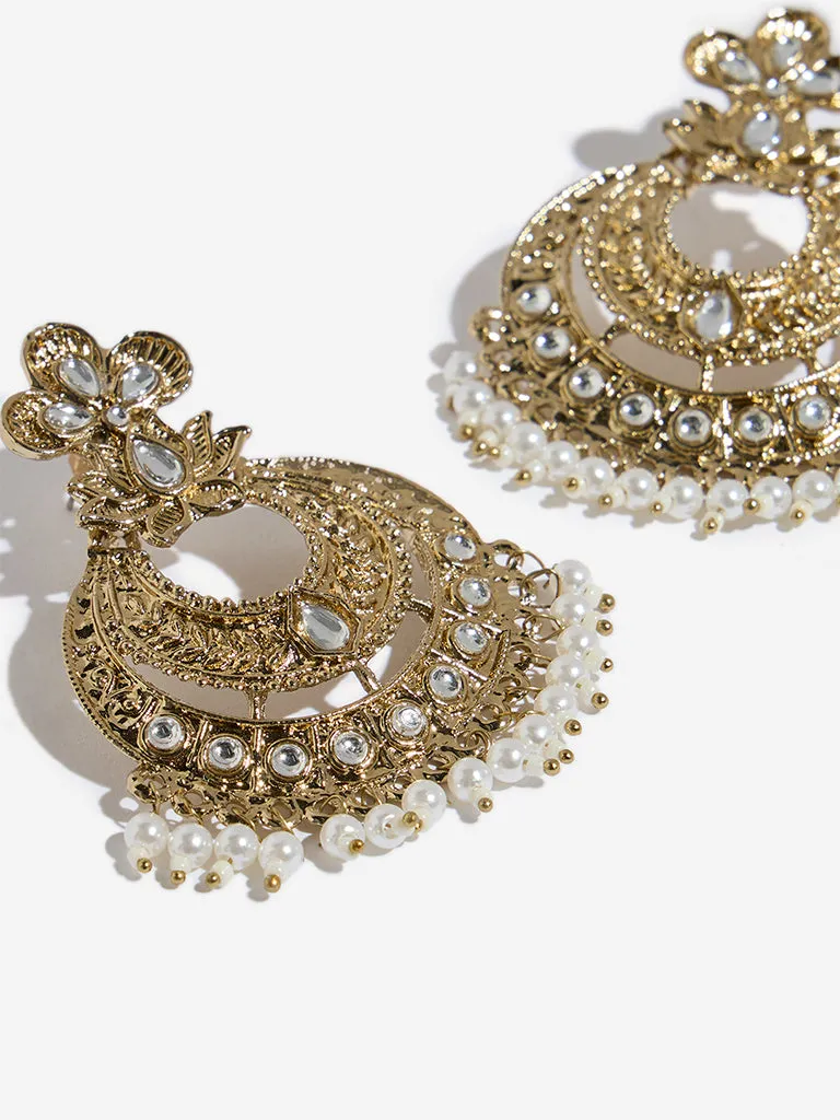 Westside Accessories Gold Dangler Earrings