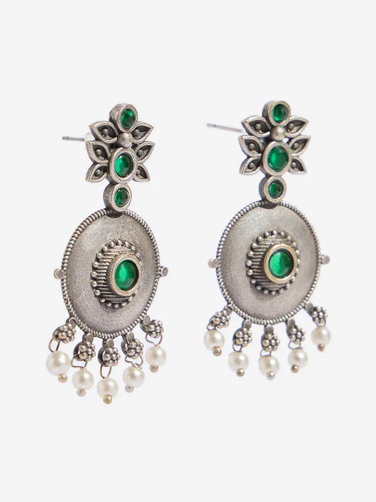 Westside Accessories Silver Gemstone Earrings