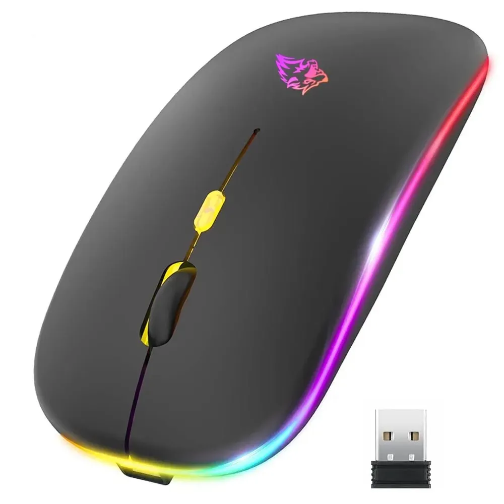 Wireless Mouse with Bluetooth and 2.4GHz Dual Modes