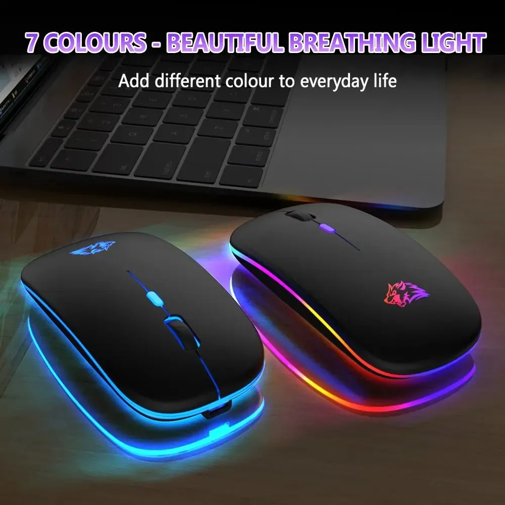 Wireless Mouse with Bluetooth and 2.4GHz Dual Modes