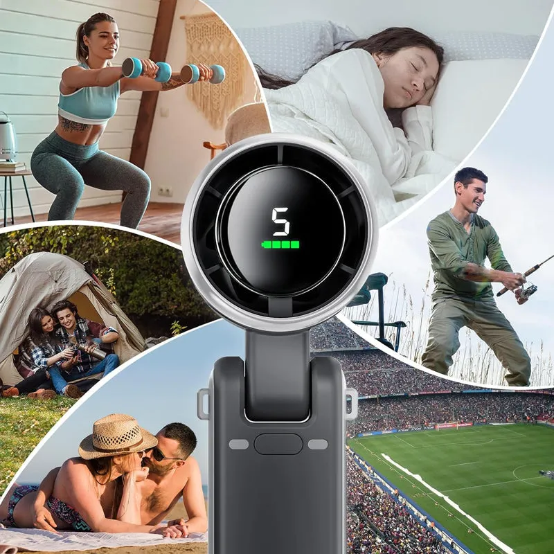 Zomer Outdoor essential - Draagbare handbediende turboventilator